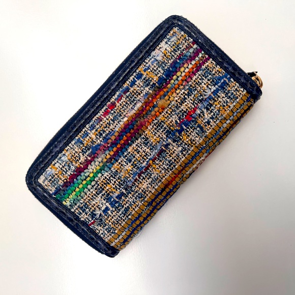 🔥CHANEL Tweed/ Exotic Leather Wallet - Picture 6 of 12